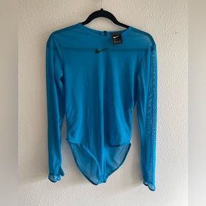 Nike long sleeve mesh bodysuit
